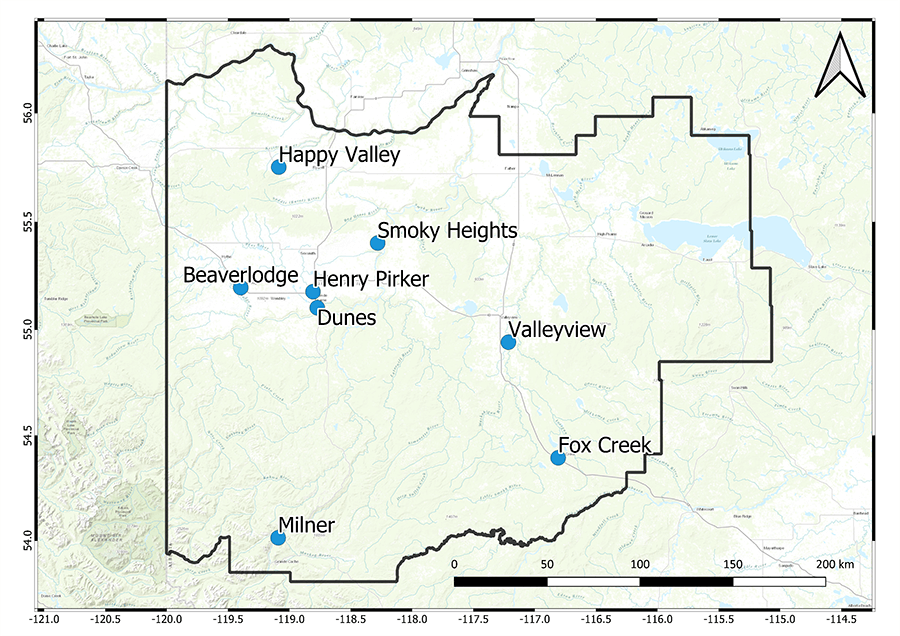 PAZA Region Overview Map